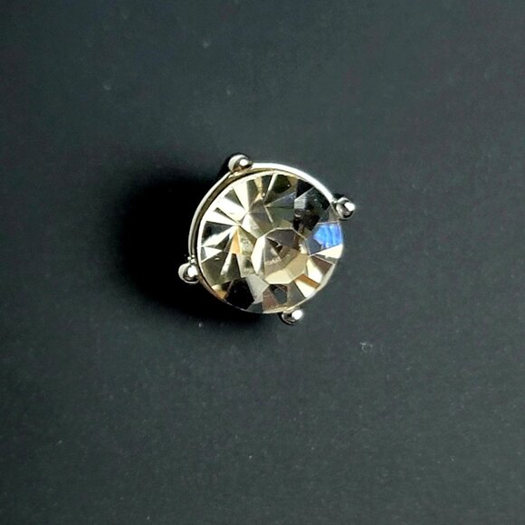 Coach Signature C & Stone Stud Earrings Set Silver Butterfly Close New With Tags - Picture 11 of 13